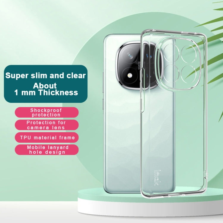 For Redmi Note 14 Pro+ 5G imak UX-5 Series Super Slim Transparent Shockproof TPU Protective Case(Transparent)