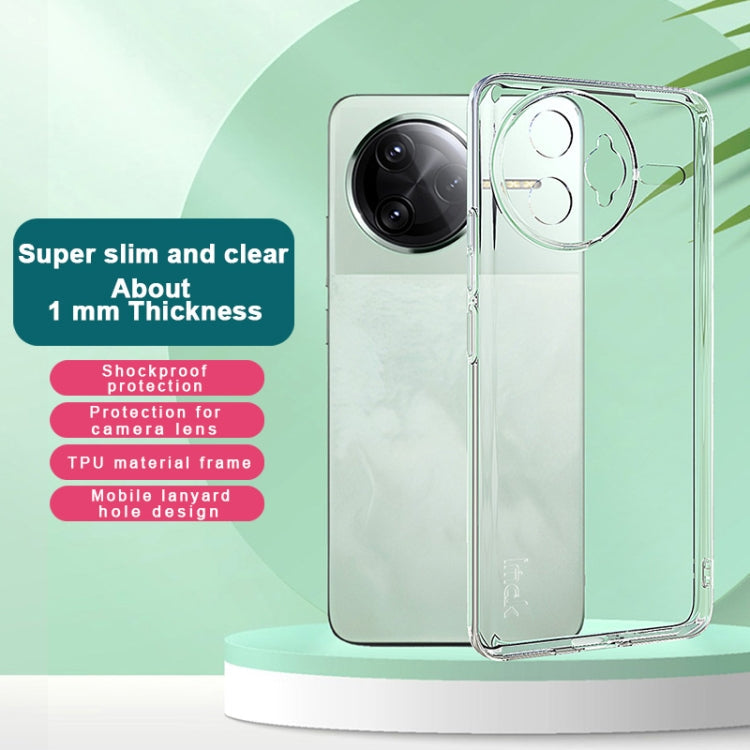 For Redmi K80 Pro 5G imak UX-5 Series Super Slim Transparent Shockproof TPU Protective Case(Transparent)