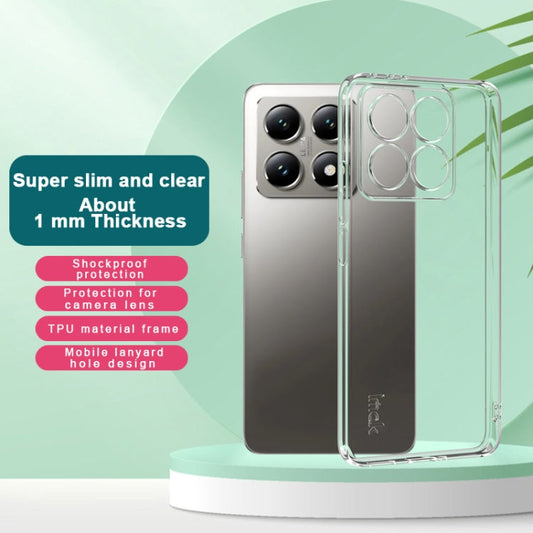 For Xiaomi 14T imak UX-5 Series Super Slim Transparent Shockproof TPU Protective Case(Transparent)