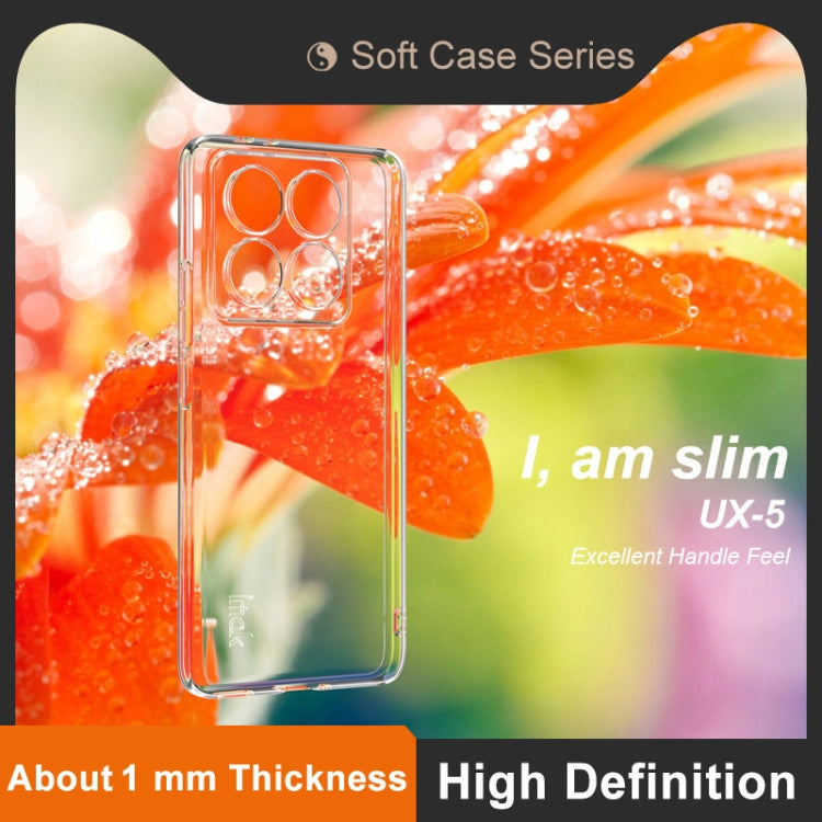 For Xiaomi 14T Pro imak UX-5 Series Super Slim Transparent Shockproof TPU Protective Case(Transparent)