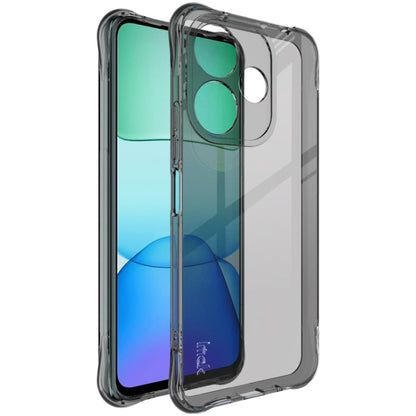 Pour Xiaomi POCO M6 4G Coque de téléphone en TPU antichoc imak Airbag (Noir Transparent)