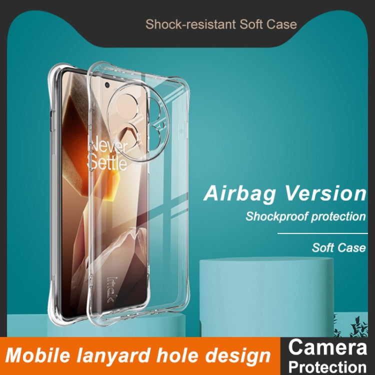 For OnePlus 13 5G imak Shockproof Airbag TPU Phone Case(Transparent)