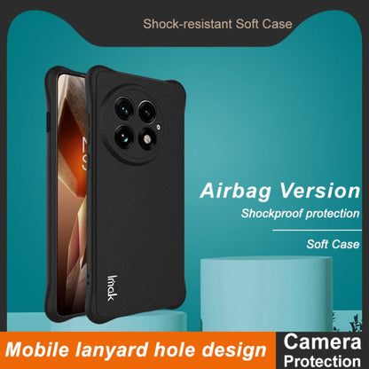 For OnePlus 13 5G imak Shockproof Airbag TPU Phone Case(Matte Black)