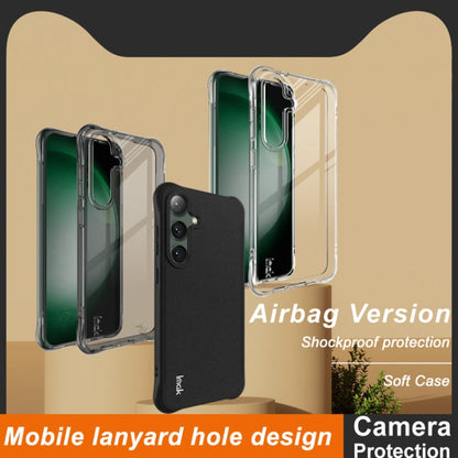 For Samsung Galaxy S24 FE 5G imak Shockproof Airbag TPU Phone Case(Matte Black)