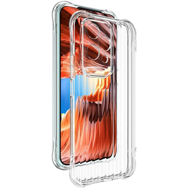 Coque de téléphone en TPU avec coussin d'air, texture ondulée IMAK, pour For Honor 200 Lite (transparent)