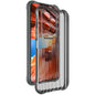 Pour Honor 200 Lite Global IMAK Coque de Téléphone en TPU avec Airbag et Texture Ondulée (Noir Transparent)