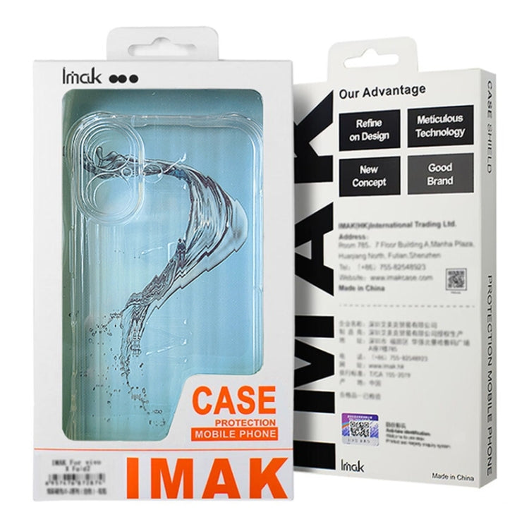 Coque de téléphone en TPU avec coussin d'air, texture ondulée IMAK, pour For Honor 200 Lite (transparent)