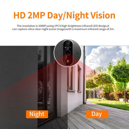ESCAM C89 1080P 4.3 inch Smart Digital Door Viewer, Support Wide Angle PIR & Night Vision Photo(Dark Grey)