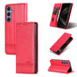 For Samsung Galaxy S25+ 5G AZNS Magnetic Calf Texture Flip Leather Phone Case(Red)