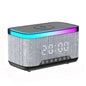 AEC S300 Portable 10W Power Multifunction Bluetooth Speaker Alarm Clock Wireless Charger(Black)