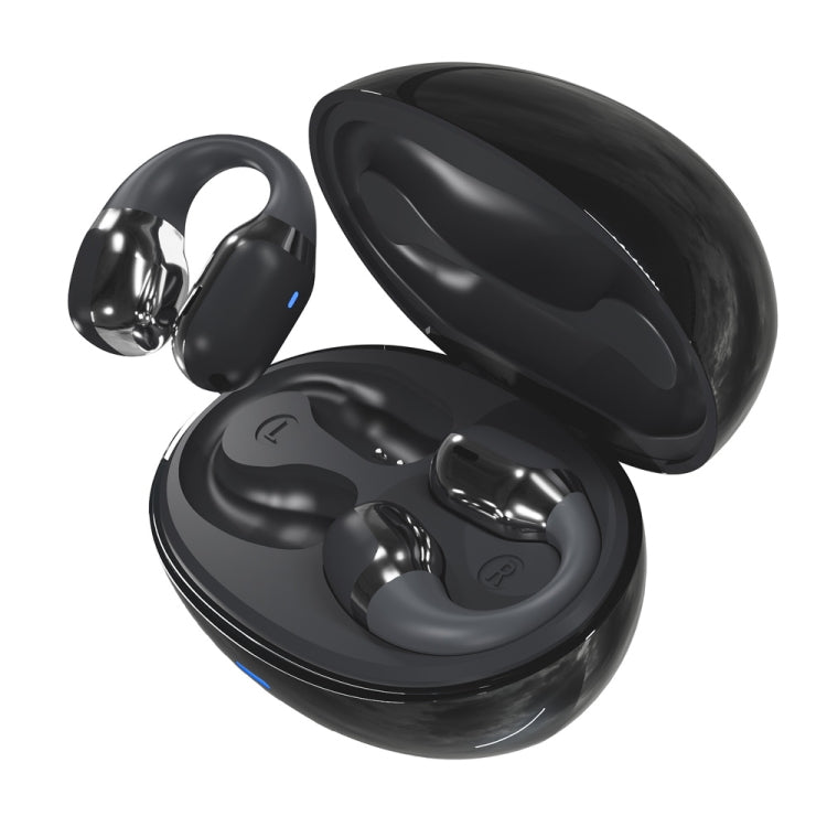 Écouteurs sport Hileo F16 TWS avec contrôle tactile, étanches IPX5, à conduction osseuse, et suppression du bruit (Noir)