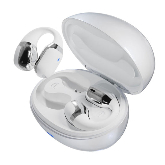 Hileo F16 TWS Touch Control IPX5 Waterproof Sports Earclip Noise Cancelation Earphones(White)