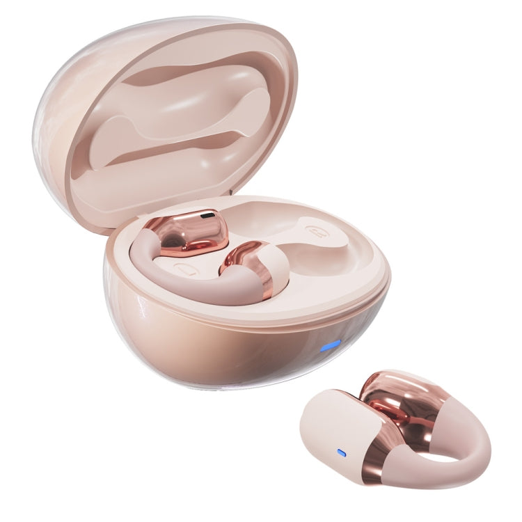 Hileo F16 TWS Touch Control IPX5 Waterproof Sports Earclip Noise Cancelation Earphones(Pink)