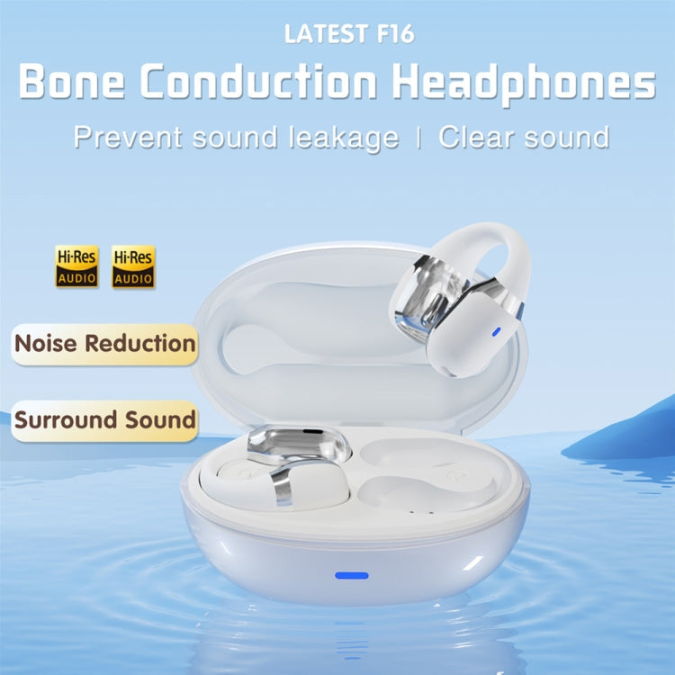 Hileo F16 TWS Touch Control IPX5 Waterproof Sports Earclip Noise Cancelation Earphones(Green)