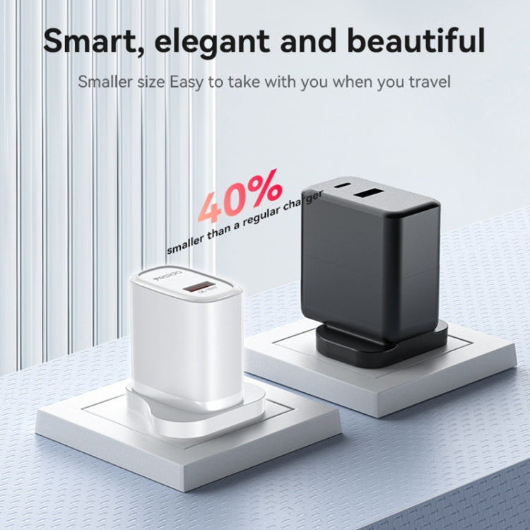 Yesido YC85C 18W USB Fast Charger with USB to USB-C / Type-C Cable, Specification:UK Plug(White)