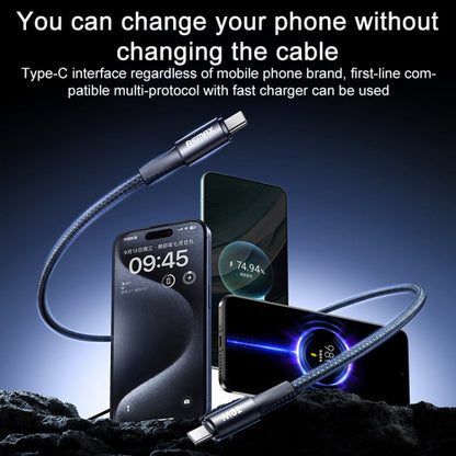 REMAX RC-C099 1.2m 66W USB to Type-C Fast Charging Braided Data Cable(Black)