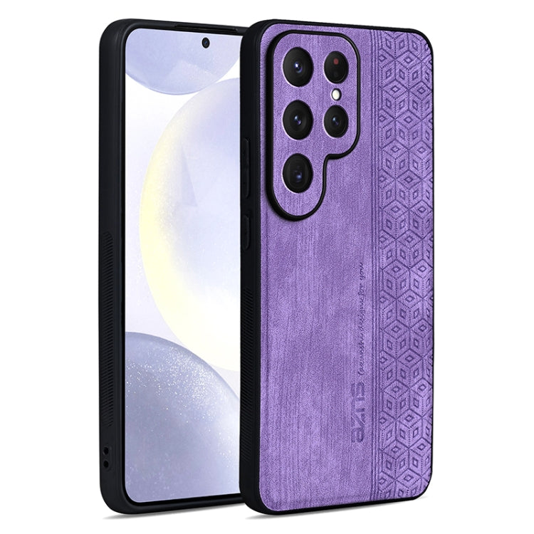 Pour Samsung Galaxy S25 Ultra 5G AZNS Étui de téléphone à motif 3D gaufré (Violet)