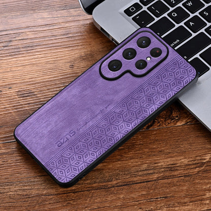 Pour Samsung Galaxy S25 Ultra 5G AZNS Étui de téléphone à motif 3D gaufré (Violet)