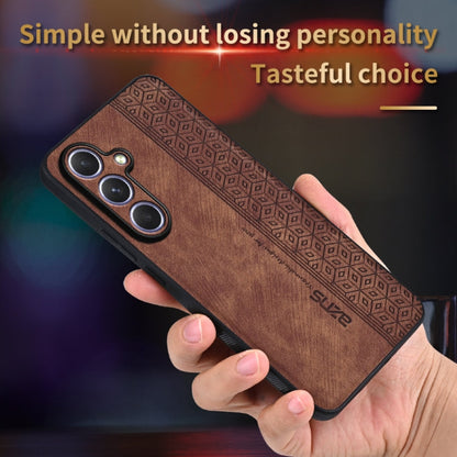 For Samsung Galaxy S25+ 5G AZNS 3D Embossed Skin Feel Phone Case(Black)