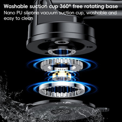 Yesido C307 15W Suction Cup Car Wireless Charging Holder(Black)