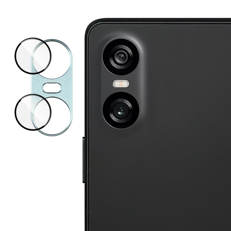 For Sony Xperia 10 VI IMAK Metal Armor Premium Camera Protector Film(Blue)