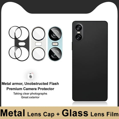 For Sony Xperia 10 VI IMAK Metal Armor Premium Camera Protector Film(Blue)