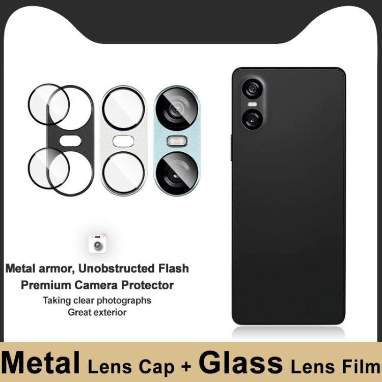 For Sony Xperia 10 VI IMAK Metal Armor Premium Camera Protector Film(Silver)
