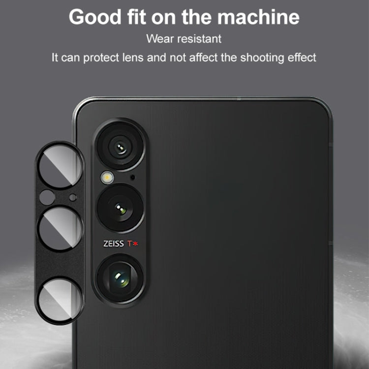 For Sony Xperia 1 VI IMAK Metal Armor Premium Camera Protector Film(Black)