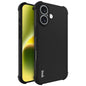 Pour iPhone 16 Coque de téléphone antichoc en TPU avec coussin d'air Imak (Noir mat)