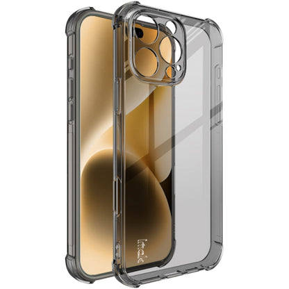 Pour iPhone 16 Pro Max, coque de téléphone antichoc en TPU avec airbag imak (noir transparent)