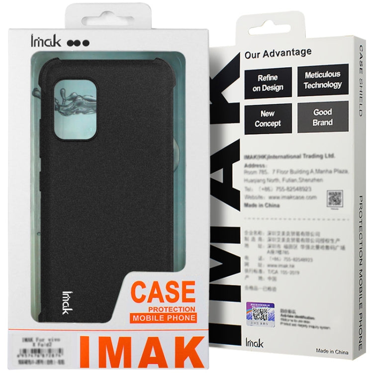 For iPhone 16 Pro Max imak Shockproof Airbag TPU Phone Case(Matte Black)