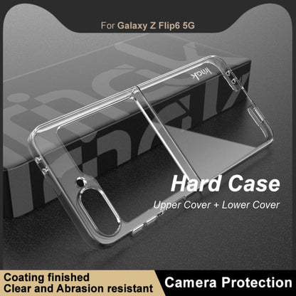 For Samsung Galaxy Z Flip6 / Flip7 FE imak Wing II Pro Series Wear-resisting Crystal Phone Case(Transparent)