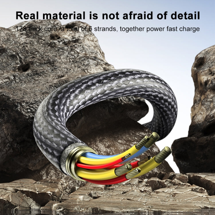 Yesido CA167 PD 27W USB-C / Type-C to 8 Pin Fast Charging Data Cable, Length:1.2m(Black)