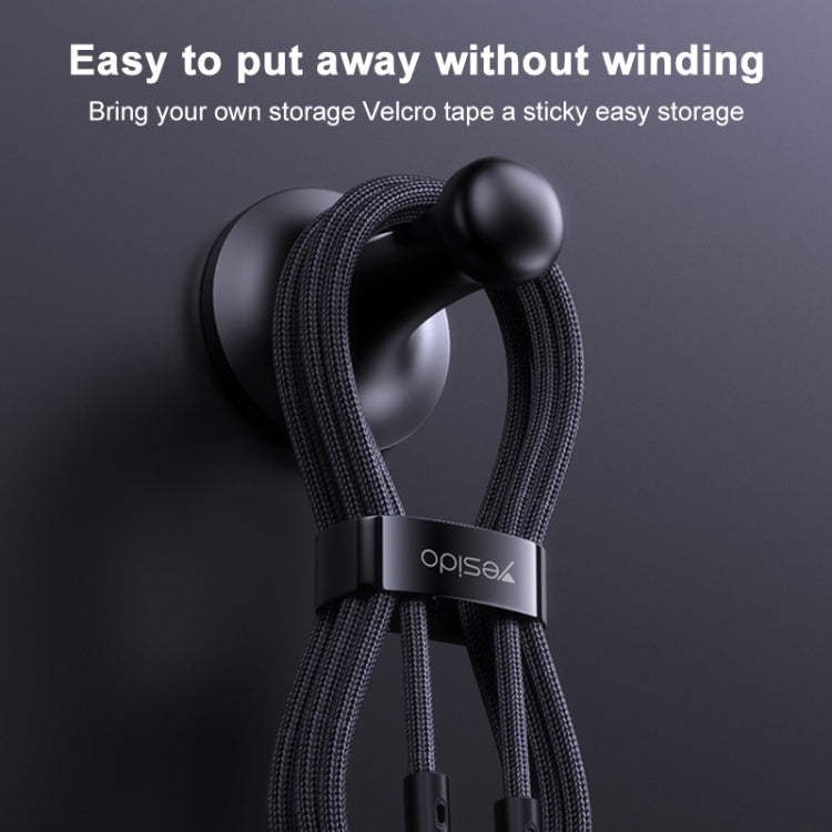 Yesido CA167 PD 27W USB-C / Type-C to 8 Pin Fast Charging Data Cable, Length:1.2m(Black)