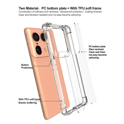 For Motorola Moto X50 Ultra IMAK Space Shield PC + TPU Airbag Shockproof Phone Case(Transparent)