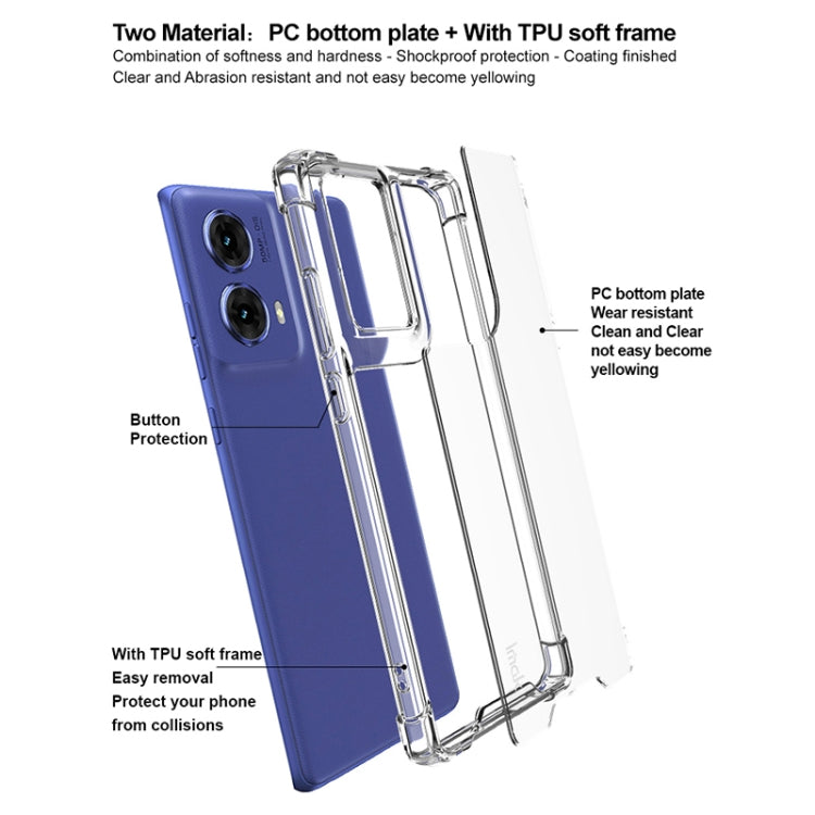 For Motorola Moto G85 5G IMAK Space Shield PC + TPU Airbag Shockproof Phone Case(Transparent)