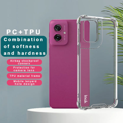 For Motorola Moto G55 5G IMAK Space Shield PC + TPU Airbag Shockproof Phone Case(Transparent)