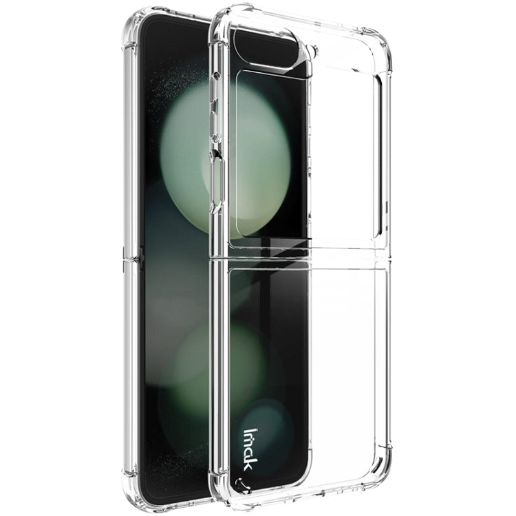 For Samsung Galaxy Z Flip6 / Flip7 FE IMAK Space Shield PC + TPU Airbag Shockproof Phone Case(Transparent)