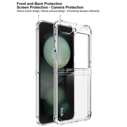 For Samsung Galaxy Z Flip6 / Flip7 FE IMAK Space Shield PC + TPU Airbag Shockproof Phone Case(Transparent)