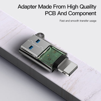 Adaptateur OTG Yesido GS14 8 broches vers USB 3.0 (noir)