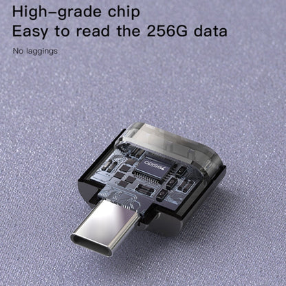 Yesido GS19 USB-C / Type-C to TF Card OTG Mini Card Reader(Black)