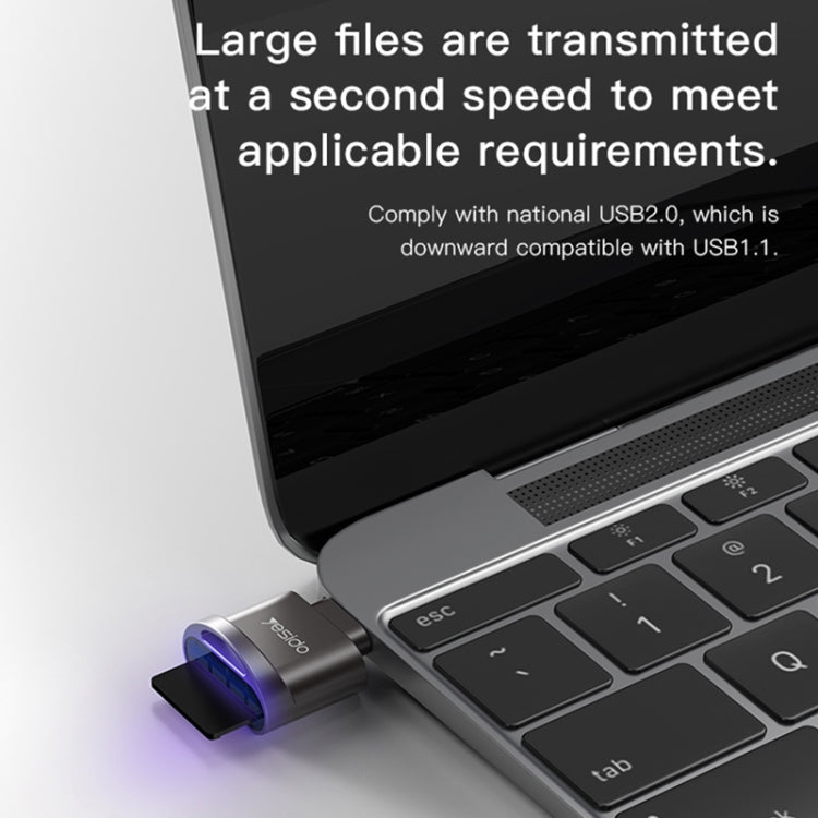 Yesido GS19 USB-C / Type-C to TF Card OTG Mini Card Reader(Black)