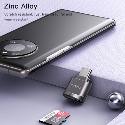 Yesido GS19 USB-C / Type-C to TF Card OTG Mini Card Reader(Black)