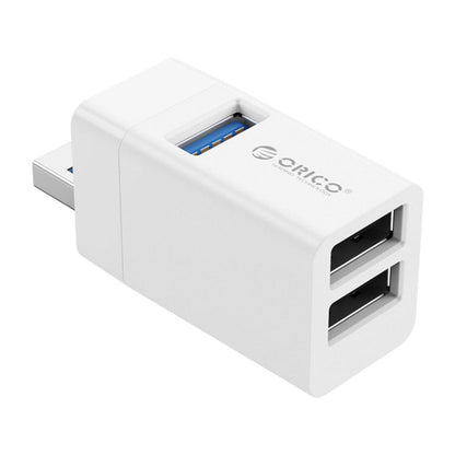 ORICO MINI-U32 Adaptateur Mini HUB 3 en 1 USB en plastique ABS (Blanc)
