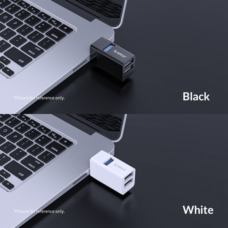 Adaptateur mini-HUB ORICO MINI-U32 3 en 1 en plastique ABS avec interface USB (noir)