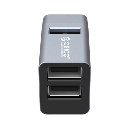 ORICO MINI-U32L 3 in 1 USB Aluminum Alloy Mini HUB Adapter(Gray)