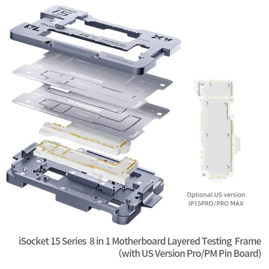 Testeur multicouche de carte mère 8 en 1 QianLi iSocket pour iPhone série 15