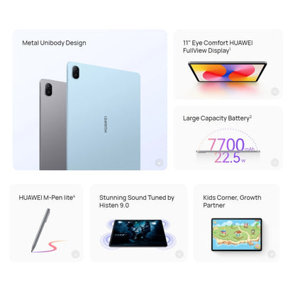 HUAWEI MatePad SE 11 2024 WiFi Tablet PC, 8GB+256GB, 11 inch HarmonyOS 4.2 Qualcomm Snapdragon 685 Octa Core, Not Support Google Play(Starry Blue)