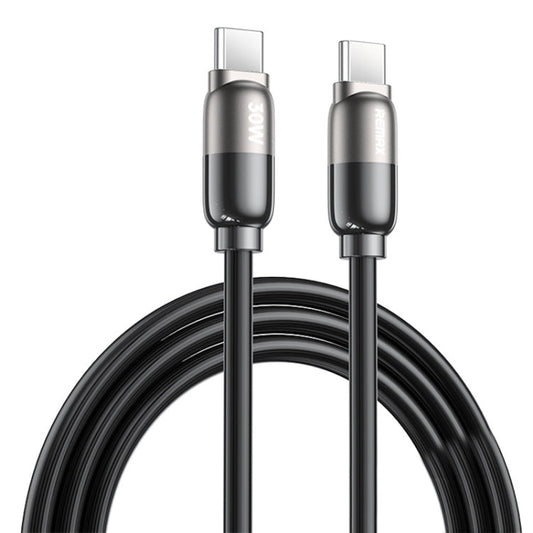 Câble de charge rapide REMAX RC-C037 Capsule 1,2 m 30 W USB-C vers USB-C en PVC (Noir)