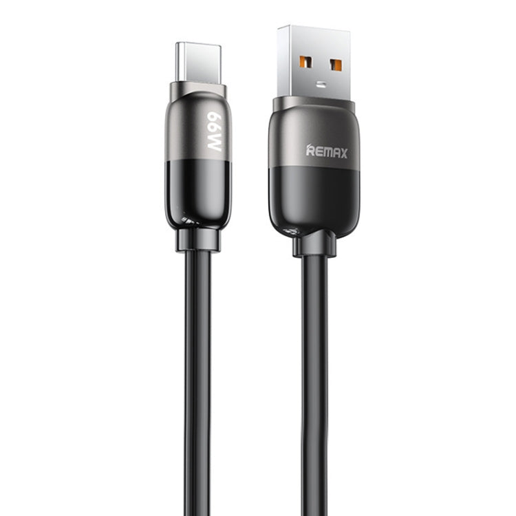 Câble de charge rapide REMAX RC-C038 Capsule 1,2 m 66 W USB vers Type-C en PVC (noir)